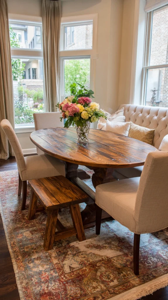 15 Oval Dining Table Ideas for a Soft, Elegant Look 8 df 7