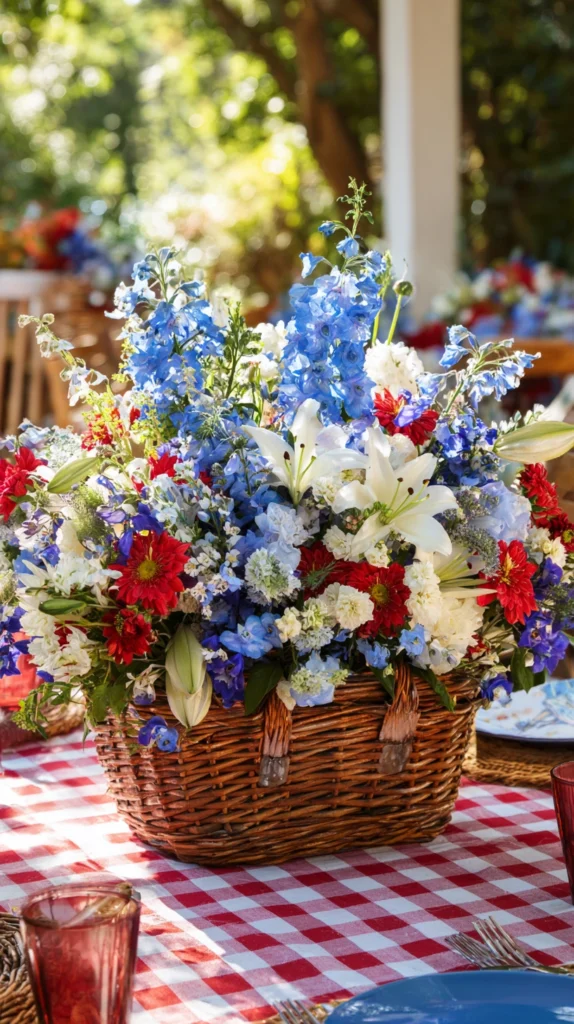 15 Festive Dining Table Centerpiece Ideas for Memorial Day Celebrations 15 dw 14