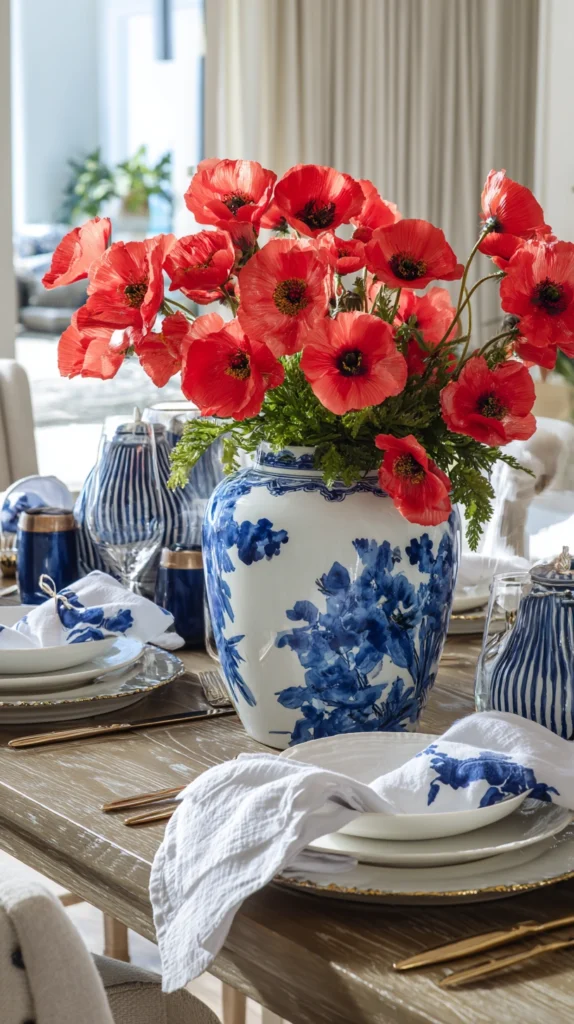 15 Festive Dining Table Centerpiece Ideas for Memorial Day Celebrations 3 dw 2