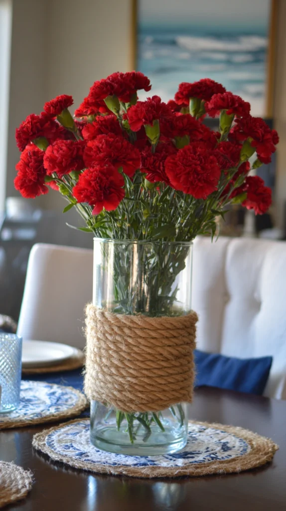 15 Festive Dining Table Centerpiece Ideas for Memorial Day Celebrations 8 dw 7