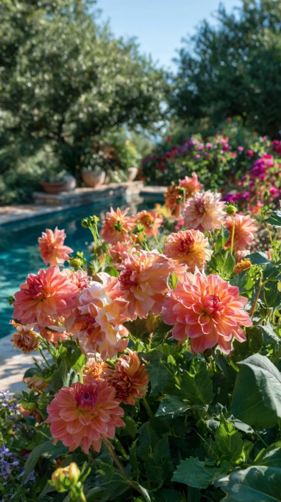 15 Spring Poolside Flower Ideas for a Colorful Surround 14 ew 13