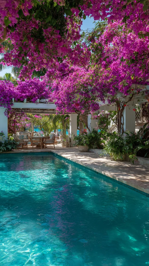 15 Spring Poolside Flower Ideas for a Colorful Surround 7 ew 6