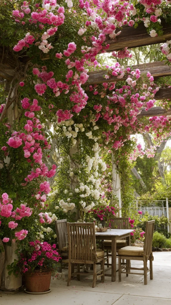 15 Spring Pergola Decorating Ideas for a Blooming Outdoor Room 2 fc 1