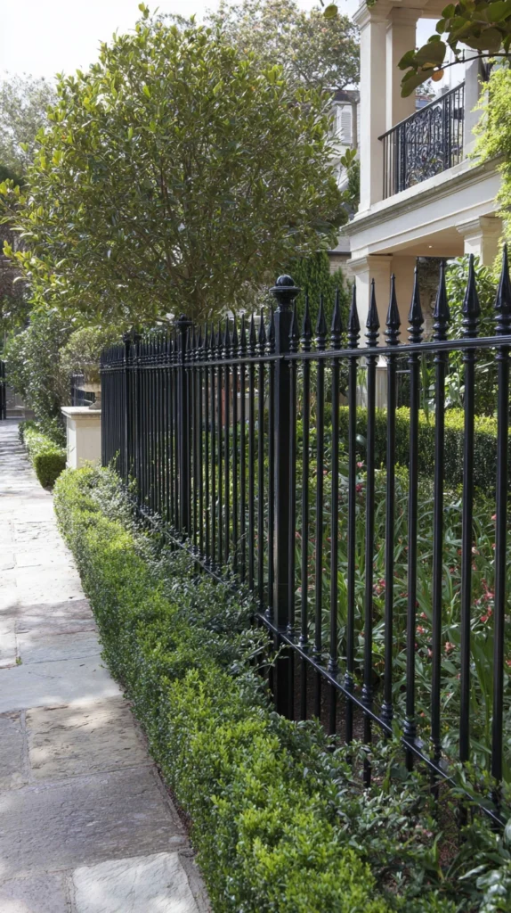 15 Metal Fence Ideas for a Sleek and Durable Finish 13 fe 12