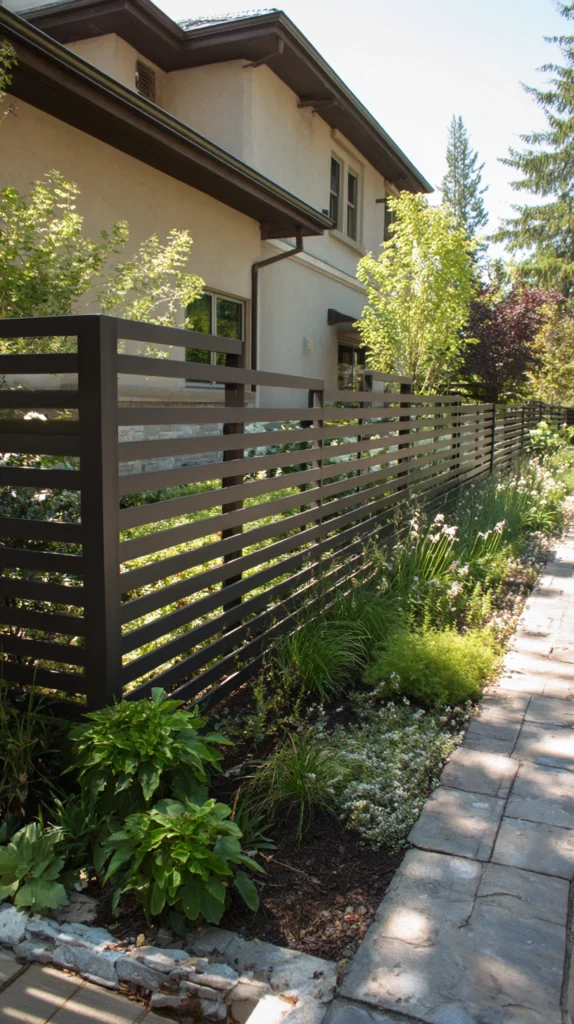 15 Metal Fence Ideas for a Sleek and Durable Finish 4 fe 3