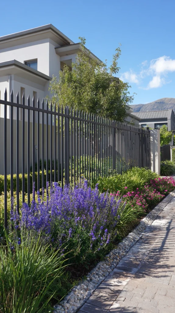 15 Metal Fence Ideas for a Sleek and Durable Finish 8 fe 7