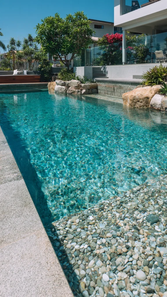 15 Pebble Pool Finish Ideas for a Natural Look 8 fs 7