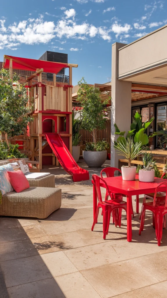 15 Cozy Small Patio Designs with Fresh Red Touches 14 hb 13