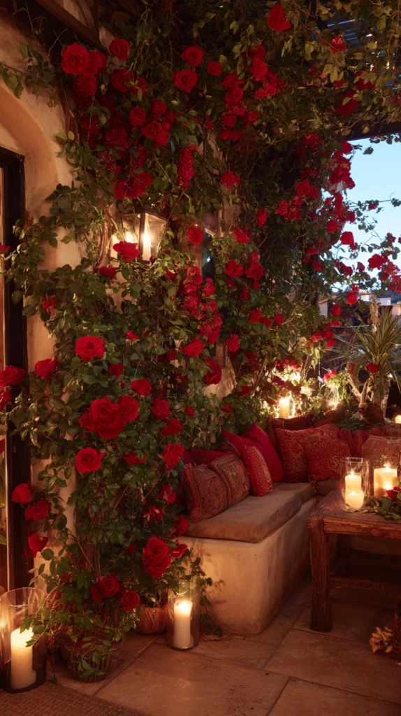 15 Cozy Small Patio Designs with Fresh Red Touches 15 hb 14