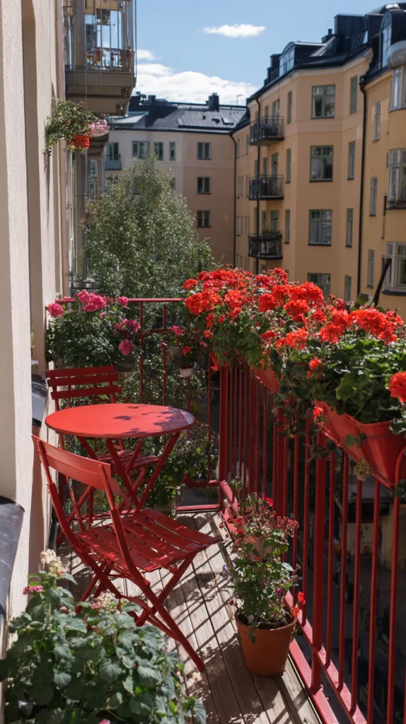 15 Cozy Small Patio Designs with Fresh Red Touches 7 hb 6