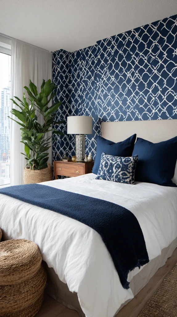 15 Navy Bedroom Ideas for a Deep Moody Sleep Space 14 hf 13