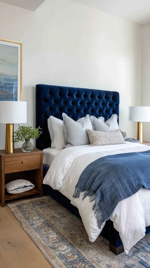 15 Navy Bedroom Ideas for a Deep Moody Sleep Space 6 hf 5