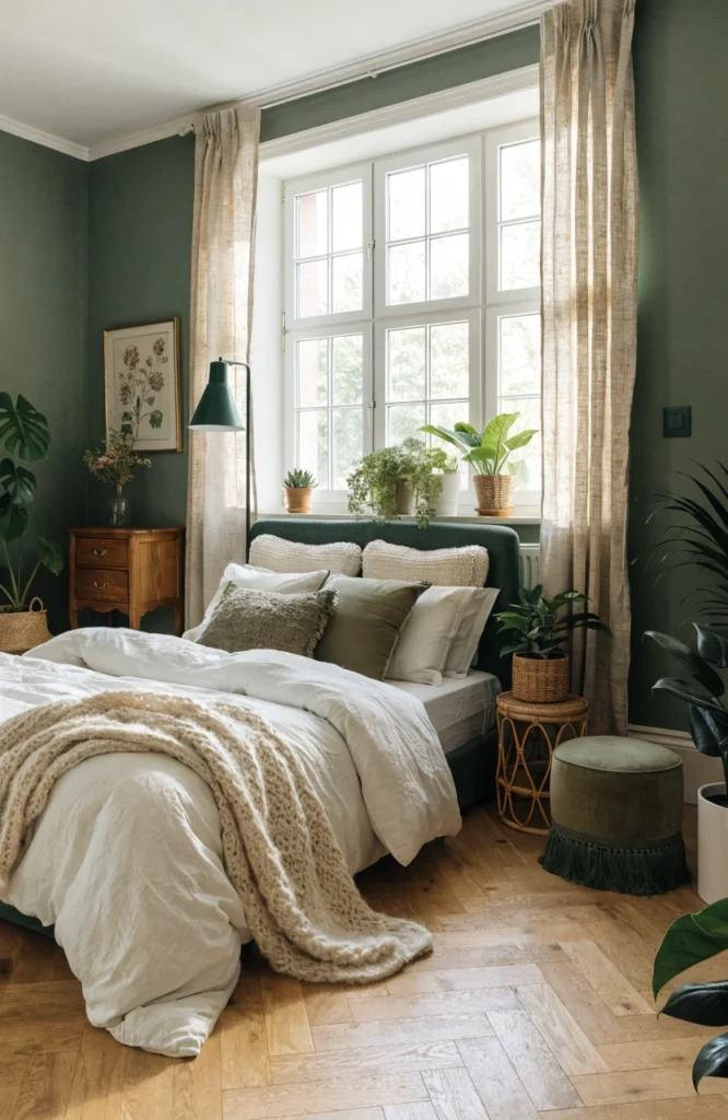 15 Green Bedroom Ideas for a Nature-Inspired Sleep Space 6 hj 5 1