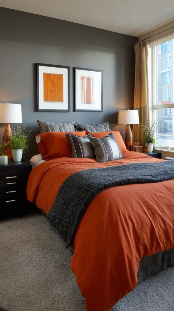 15 Orange Bedroom Ideas for a Bold Cozy Retreat 11 kj 10