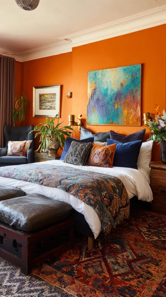 15 Orange Bedroom Ideas for a Bold Cozy Retreat 12 kj 11