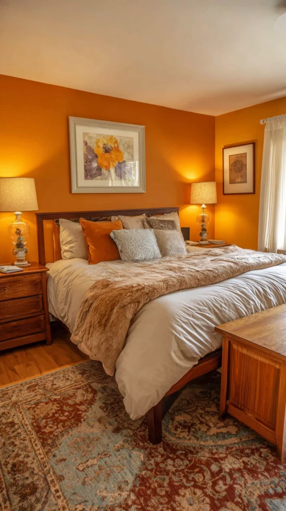 15 Orange Bedroom Ideas for a Bold Cozy Retreat 6 kj 5