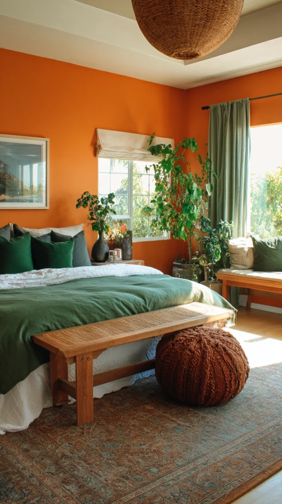 15 Orange Bedroom Ideas for a Bold Cozy Retreat 9 kj 8