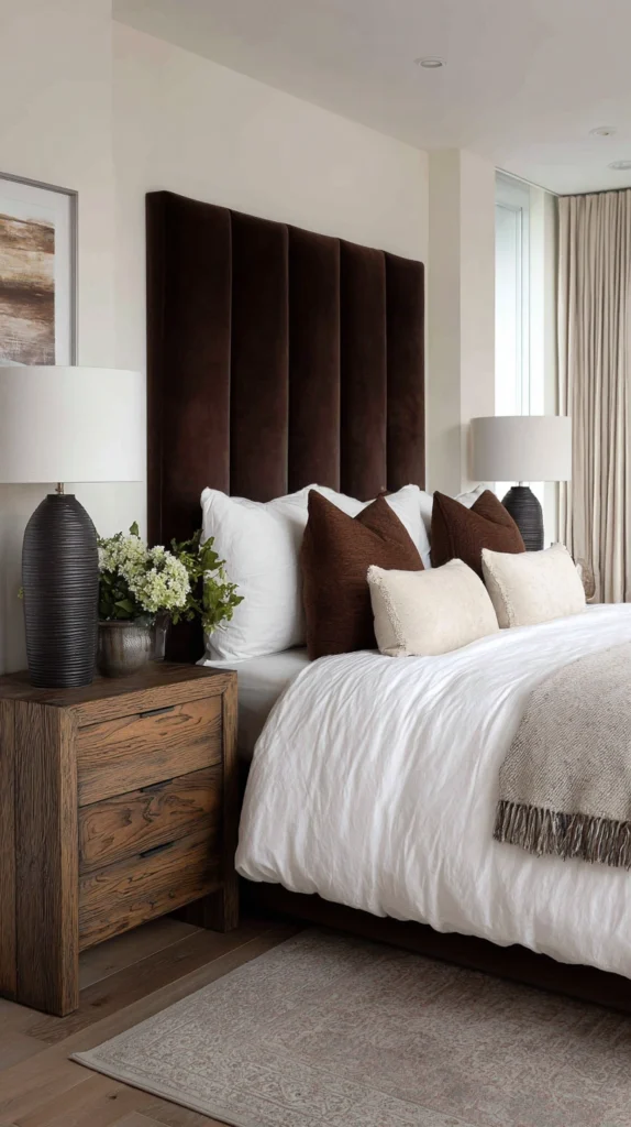 15 Brown Bedroom Ideas for a Rich Warm Atmosphere 2 lj 1