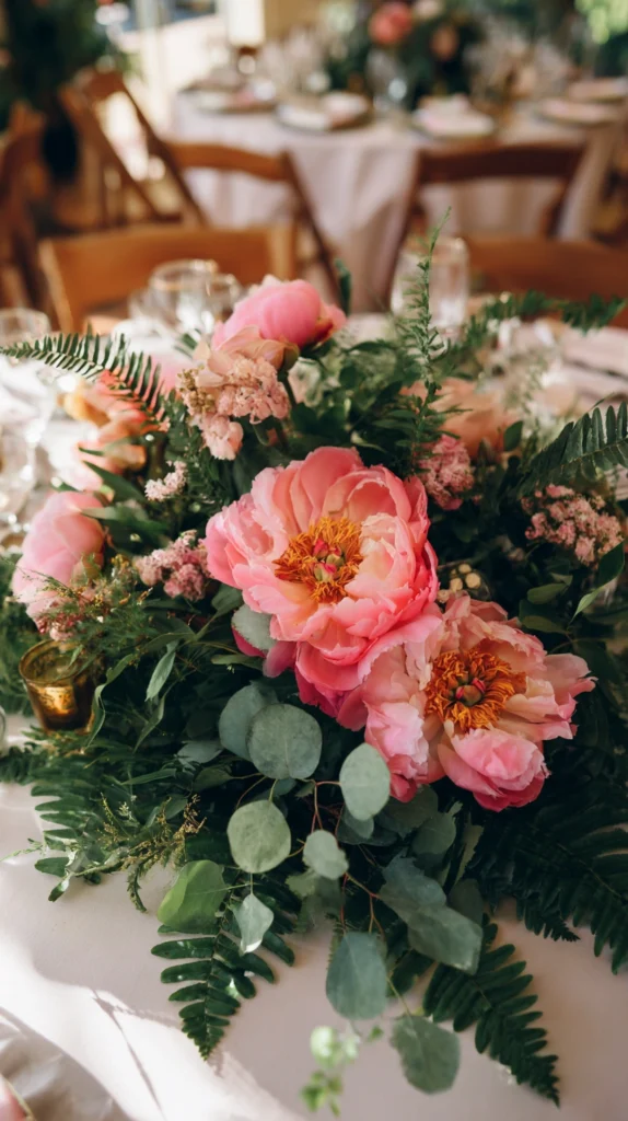 15 Peony Wedding Centerpiece Ideas for a Lush Romantic Table 11 oj 10