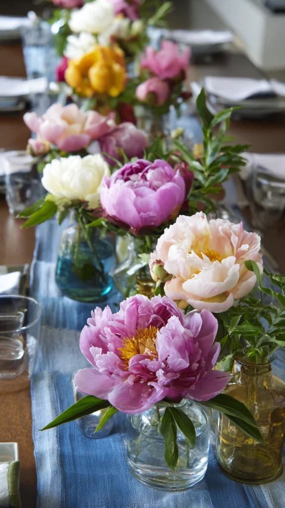 15 Peony Wedding Centerpiece Ideas for a Lush Romantic Table 12 oj 11