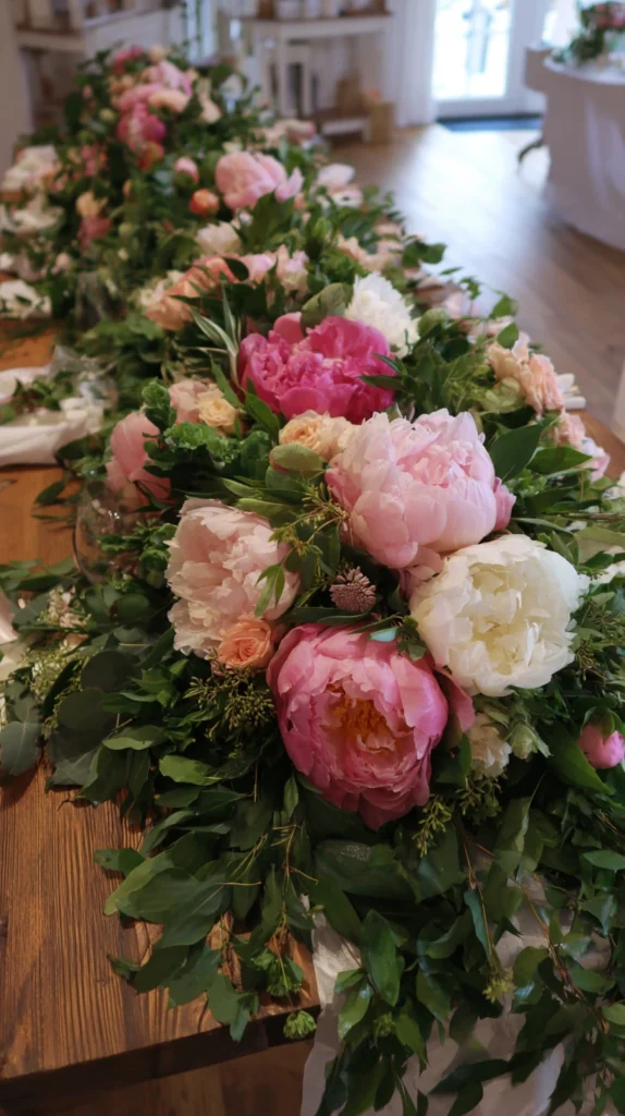 15 Peony Wedding Centerpiece Ideas for a Lush Romantic Table 16 oj 15