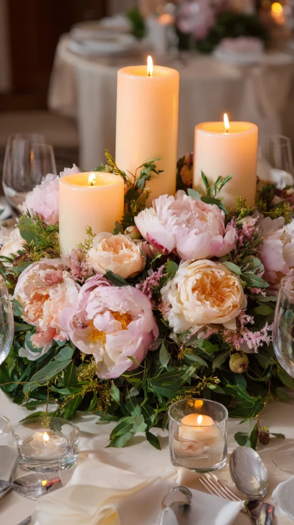 15 Peony Wedding Centerpiece Ideas for a Lush Romantic Table 5 oj 4