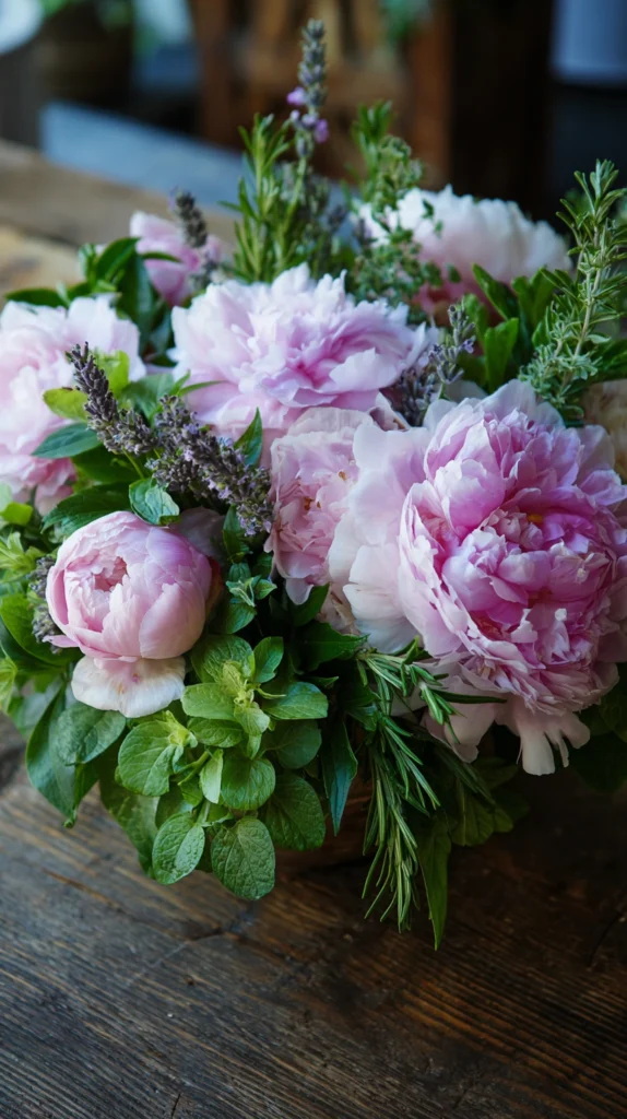 15 Peony Wedding Centerpiece Ideas for a Lush Romantic Table 9 oj 8