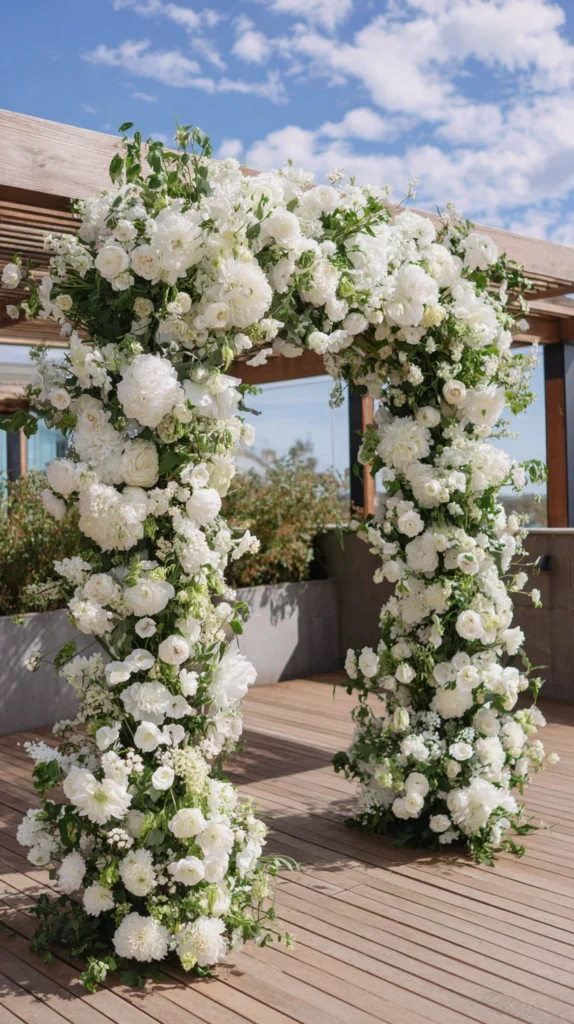 15 Spring Floral Wedding Arch Ideas for an Outdoor Ceremony 2 ok 1
