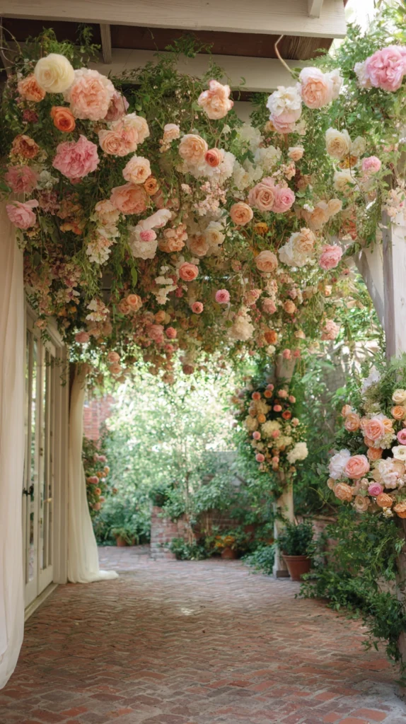 15 Spring Floral Wedding Arch Ideas for an Outdoor Ceremony 11 ok 10