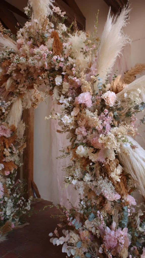 15 Spring Floral Wedding Arch Ideas for an Outdoor Ceremony 13 ok 12