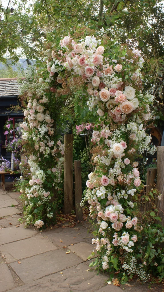 15 Spring Floral Wedding Arch Ideas for an Outdoor Ceremony 4 ok 3