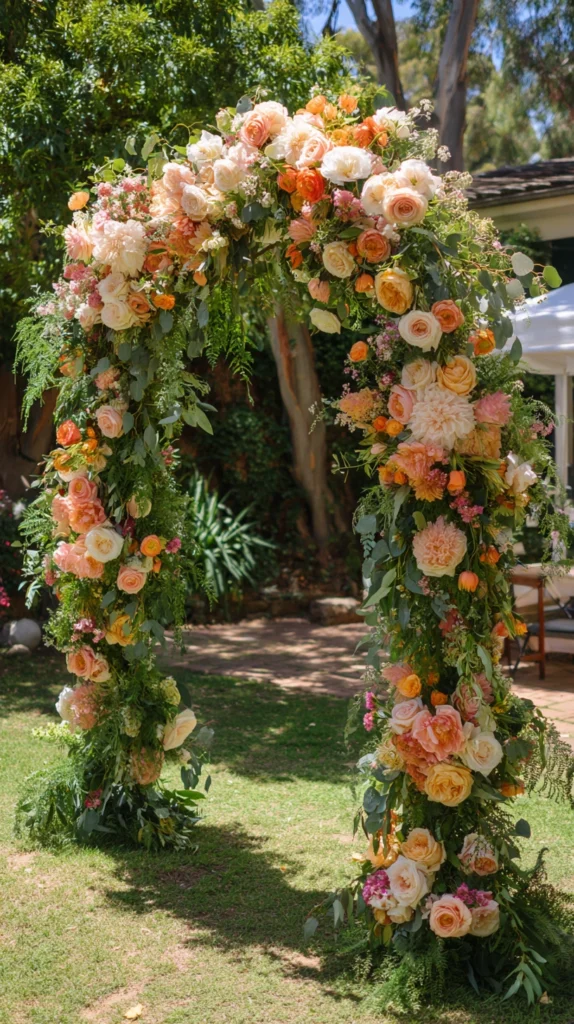 15 Spring Floral Wedding Arch Ideas for an Outdoor Ceremony 6 ok 5