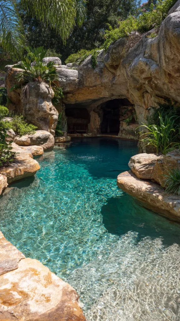 14 Pool Grotto Ideas for a Tropical Resort Feel 12 qf 11 6