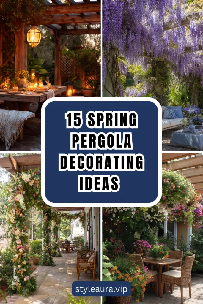 15 Spring Pergola Decorating Ideas for a Blooming Outdoor Room 1 style 1 1