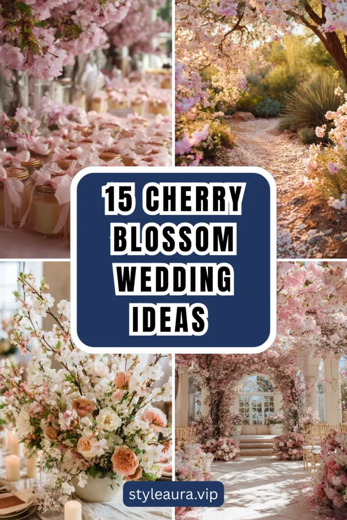 15 Cherry Blossom Wedding Ideas for a Dreamy Spring Day 1 style 1