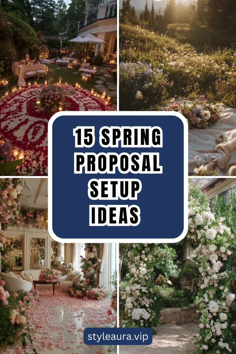 15 Spring Proposal Setup Ideas with Fresh Blooms