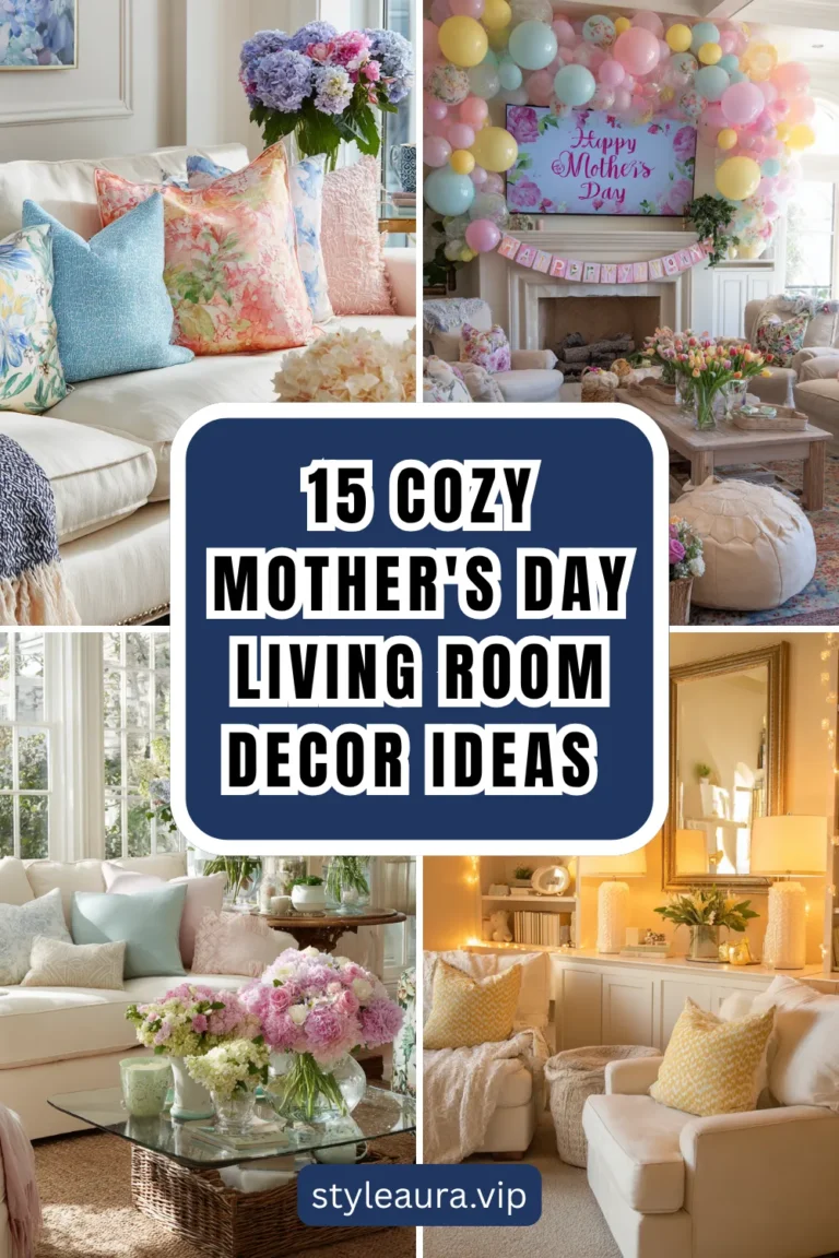 15 Cozy Mother’s Day Living Room Decor Ideas for a Warm Celebration