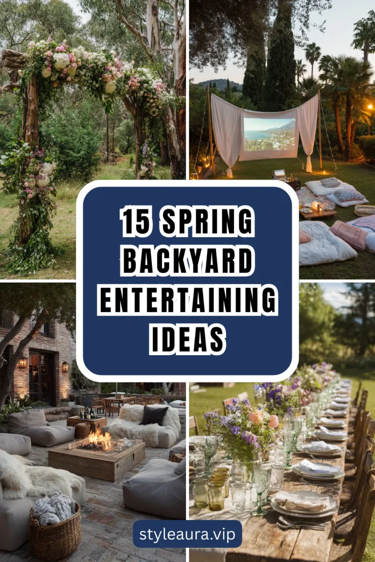 15 Spring Backyard Entertaining Ideas for Stylish Gatherings