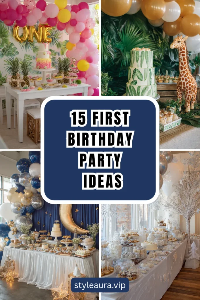 15 First Birthday Party Ideas for a Memorable Milestone 1 style 13