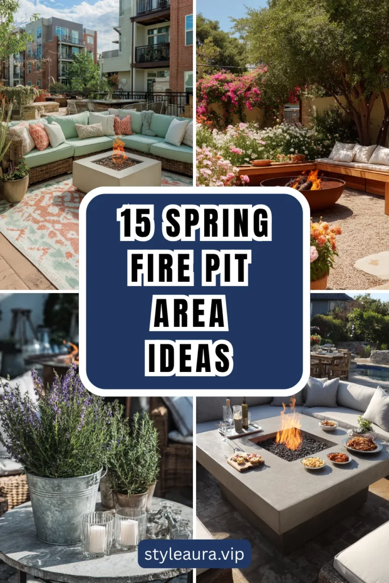 15 Spring Fire Pit Area Ideas for Cool Spring Evenings