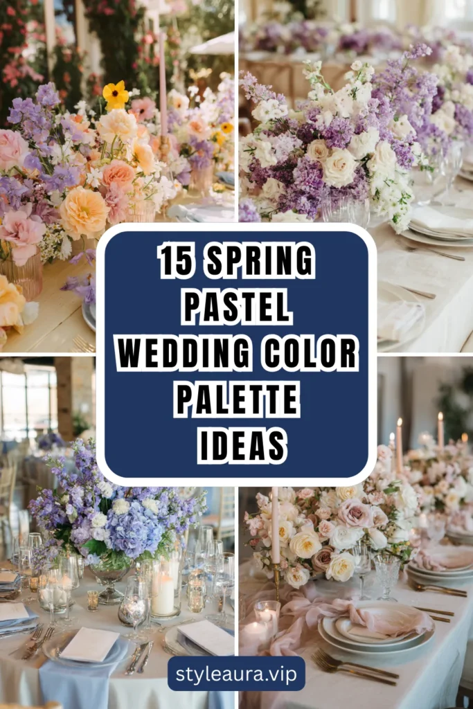 15 Spring Pastel Wedding Color Palette Ideas for a Fresh Look 1 style 4