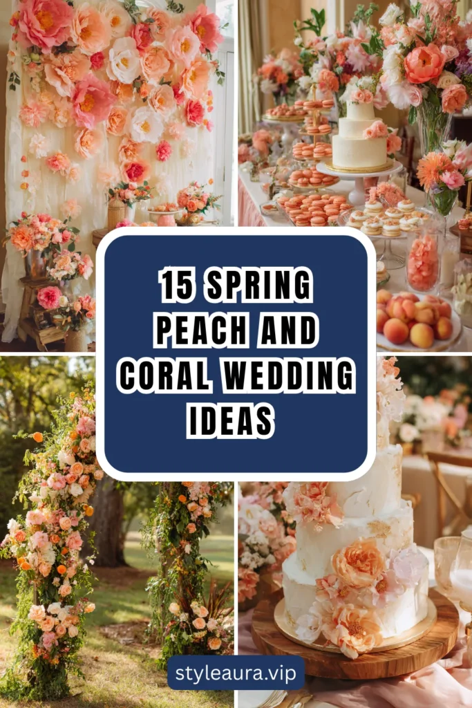 15 Spring Peach and Coral Wedding Ideas for a Warm, Joyful Glow 1 style