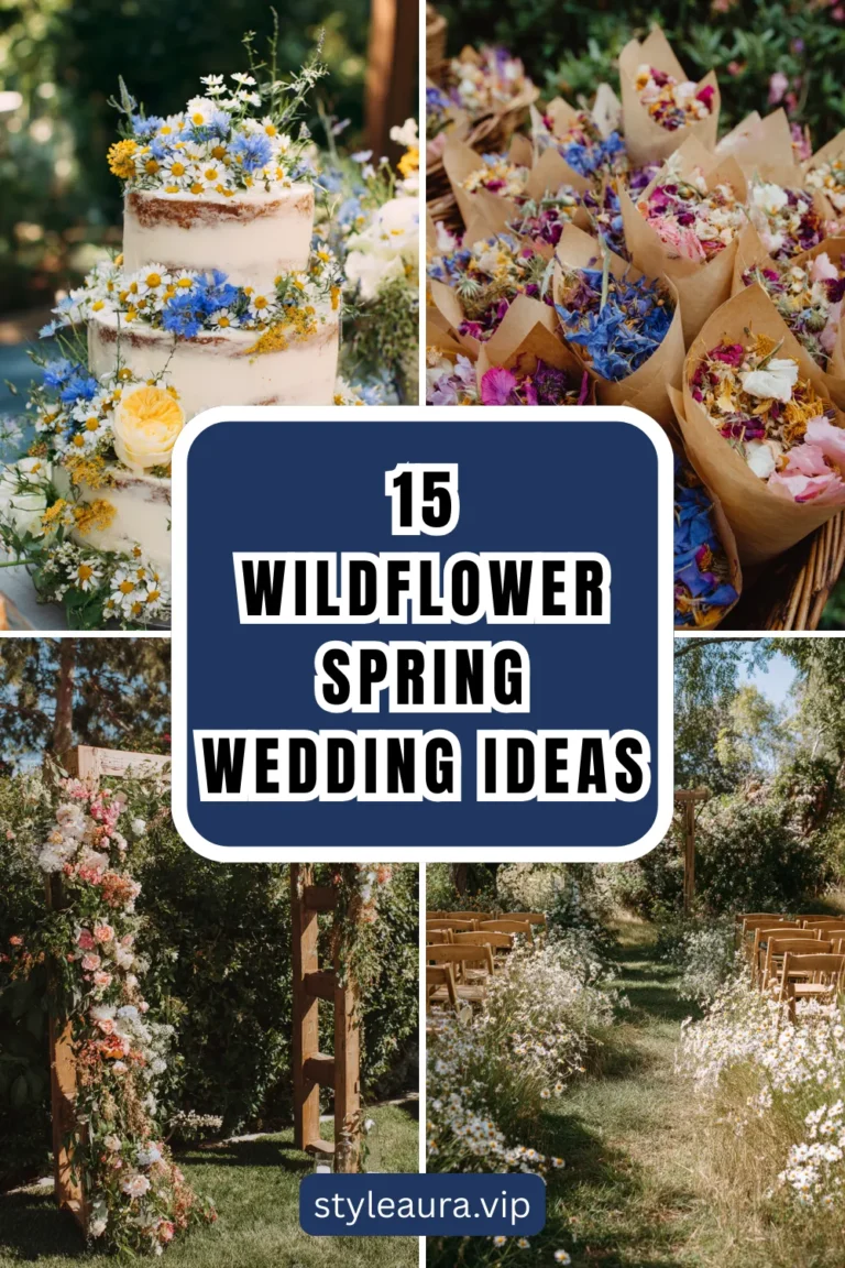 15 Wildflower Spring Wedding Ideas for a Natural, Romantic Feel 16 15 Wildflower Spring Wedding Ideas for a Natural, Romantic Feel