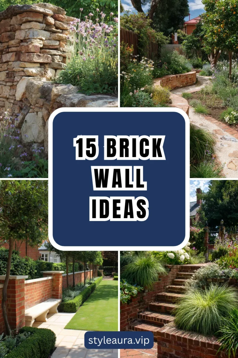 15 Brick Wall Ideas That Add Character to Your Yard 20 15 Brick Wall Ideas That Add Character to Your Yard