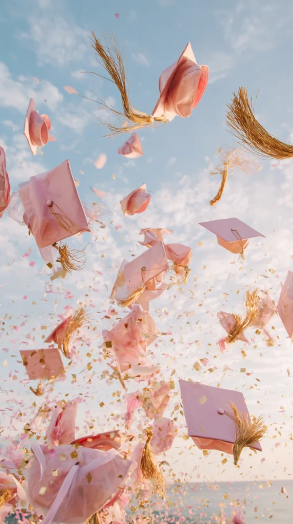 15 Pink and Gold Graduation Party Ideas for Girls 14 vf 13 1