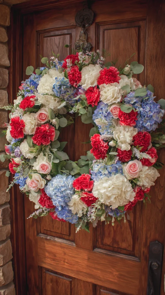 15 Memorial Day Door Wreath Ideas for a Festive Entryway 3 vf 2 2