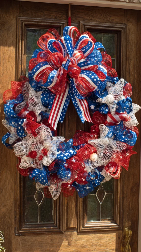 15 Memorial Day Door Wreath Ideas for a Festive Entryway 5 vf 4 2