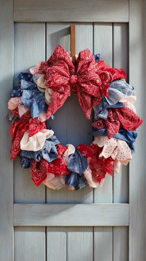 15 Memorial Day Door Wreath Ideas for a Festive Entryway 8 vf 7 2
