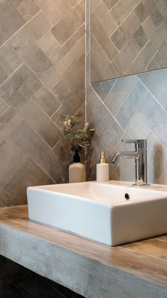 15 Bathroom Accent Wall Ideas for a Stunning Feature 14 wa 13