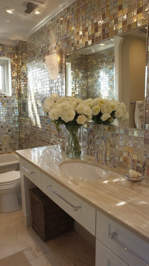 15 Bathroom Accent Wall Ideas for a Stunning Feature 15 wa 14